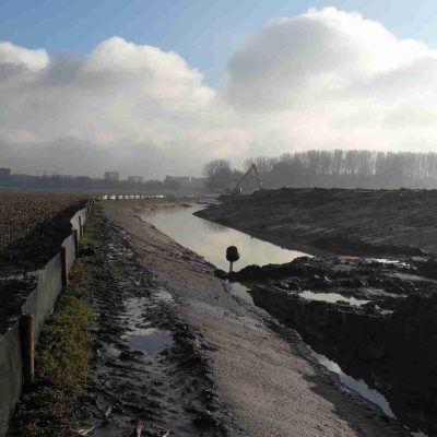 Graafwerkzaamheden in de Lutkemeerpolder