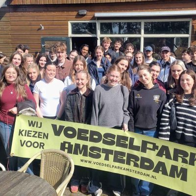 Studenten op bezoek in de polder